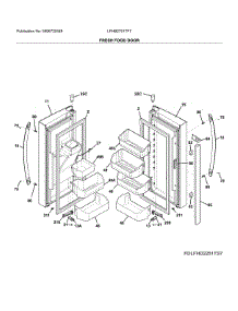 Fresh Food Doors parts for Frigidaire Bottom-Mount Refrigerator LFHB2751TF7 from AppliancePartsPros.com