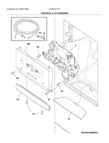 Dispenser parts for Frigidaire Bottom-Mount Refrigerator LFHB2751TF7 from AppliancePartsPros.com