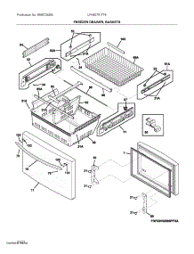 Freezer Drawer, Baskets parts for Frigidaire Bottom-Mount Refrigerator LFHB2751TF8 from AppliancePartsPros.com
