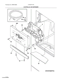 Controls & Ice Dispenser parts for Frigidaire Bottom-Mount Refrigerator LFHB2751TF8 from AppliancePartsPros.com