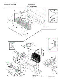 System parts for Frigidaire Bottom-Mount Refrigerator LFHD2251TF4 from AppliancePartsPros.com