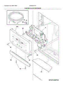 Dispenser parts for Frigidaire Bottom-Mount Refrigerator LFHD2251TF4 from AppliancePartsPros.com