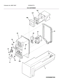 Container parts for Frigidaire Bottom-Mount Refrigerator LFHD2251TF4 from AppliancePartsPros.com