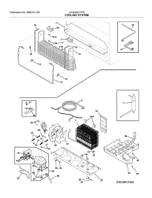 System parts for Frigidaire Bottom-Mount Refrigerator LFHD2251TF6 from AppliancePartsPros.com