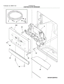 Dispenser parts for Frigidaire Bottom-Mount Refrigerator LFHD2251TF6 from AppliancePartsPros.com