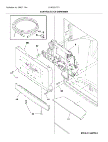 Dispenser parts for Frigidaire Bottom-Mount Refrigerator LFHD2251TF7 from AppliancePartsPros.com