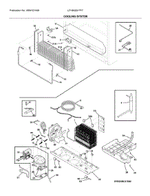 System parts for Frigidaire Bottom-Mount Refrigerator LFHD2251TF7 from AppliancePartsPros.com