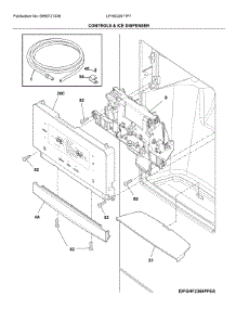 Dispenser parts for Frigidaire Bottom-Mount Refrigerator LFHD2251TF7 from AppliancePartsPros.com