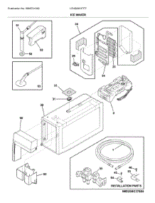 Ice Maker parts for Frigidaire Bottom-Mount Refrigerator LFHD2251TF7 from AppliancePartsPros.com