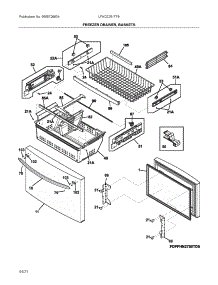 Freezer Door parts for Frigidaire Bottom-Mount Refrigerator LFHD2251TF8 from AppliancePartsPros.com