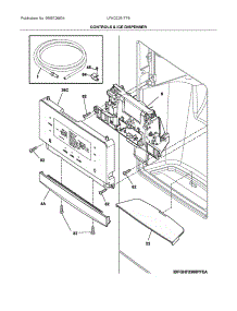 Dispenser parts for Frigidaire Bottom-Mount Refrigerator LFHD2251TF8 from AppliancePartsPros.com