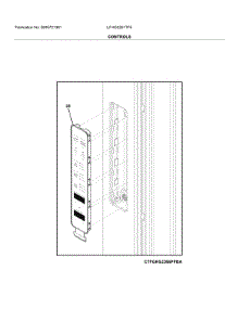 Controls parts for Frigidaire Bottom-Mount Refrigerator LFHG2251TF5 from AppliancePartsPros.com