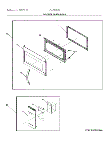 Control Panel, Door parts for Frigidaire Microwave/Hood Combo LFMV1846VFA from AppliancePartsPros.com
