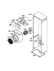 Housing / Motor parts for Lg Room Air Conditioner LFN480CE from AppliancePartsPros.com