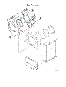 Door Assy parts for Speed Queen Washer LFNE5BSP115TW01 from AppliancePartsPros.com