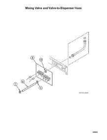 Mixing Valve / Valve-To-Dispenser Hose parts for Speed Queen Washer LFNE5BSP115TW01 from AppliancePartsPros.com