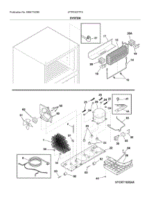 System parts for Frigidaire Top-Mount Refrigerator LFTR1821TFA from AppliancePartsPros.com