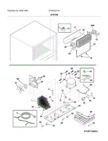 System parts for Frigidaire Top-Mount Refrigerator LFTR2021TF8 from AppliancePartsPros.com