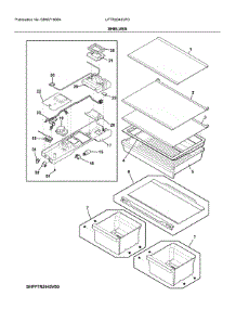 Shelves parts for Frigidaire Top-Mount Refrigerator LFTR2045VF0 from AppliancePartsPros.com