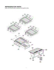Refrigerator Parts parts for Lg Bottom-Mount Refrigerator LFX23961SB/02 from AppliancePartsPros.com