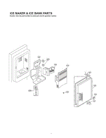 Ice Maker & Ice Bank Parts parts for Lg Bottom-Mount Refrigerator LFX23961SW/02 from AppliancePartsPros.com