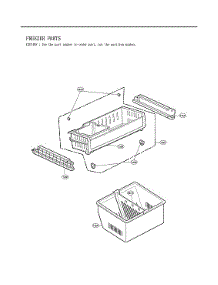 Freezer Parts parts for Lg Bottom-Mount Refrigerator LFX25973D/01 from AppliancePartsPros.com