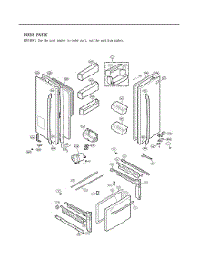 Door Parts parts for Lg Bottom-Mount Refrigerator LFX25973D/01 from AppliancePartsPros.com