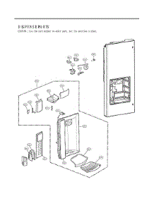 Dispenser Parts parts for Lg Bottom-Mount Refrigerator LFX25973D/01 from AppliancePartsPros.com