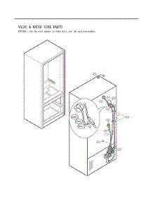 Valve & Water Tube Parts parts for Lg Bottom-Mount Refrigerator LFX25973D/01 from AppliancePartsPros.com