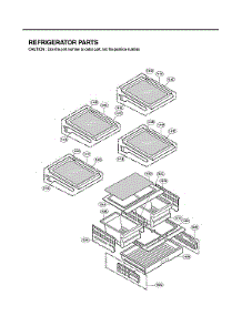 Refrigerator Parts parts for Lg Bottom-Mount Refrigerator LFX25973SB/03 from AppliancePartsPros.com