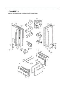 Door Parts parts for Lg Bottom-Mount Refrigerator LFX25973SB/03 from AppliancePartsPros.com