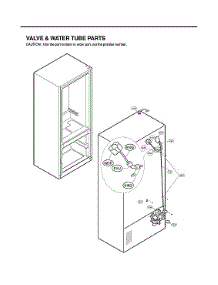 Valve & Water Tube Parts parts for Lg Bottom-Mount Refrigerator LFX25973SB/03 from AppliancePartsPros.com