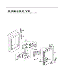 Ice Maker & Ice Bin Parts parts for Lg Bottom-Mount Refrigerator LFX25973SB/03 from AppliancePartsPros.com