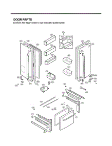 Door Parts parts for Lg Bottom-Mount Refrigerator LFX25973SB/05 from AppliancePartsPros.com
