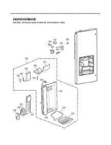 Dispenser Parts parts for Lg Bottom-Mount Refrigerator LFX25973SB/05 from AppliancePartsPros.com