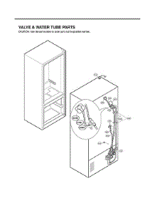 Valve & Water Tube Parts parts for Lg Bottom-Mount Refrigerator LFX25973SB/05 from AppliancePartsPros.com