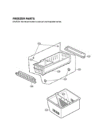 Freezer Parts parts for Lg Bottom-Mount Refrigerator LFX25973ST/02 from AppliancePartsPros.com