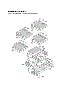 Refrigerator Parts parts for Lg Bottom-Mount Refrigerator LFX25973ST/02 from AppliancePartsPros.com