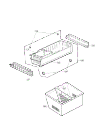 Freezer Parts parts for Lg Bottom-Mount Refrigerator LFX25973ST/05 from AppliancePartsPros.com