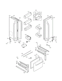 Door Parts parts for Lg Bottom-Mount Refrigerator LFX25973ST/05 from AppliancePartsPros.com