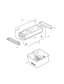 Freezer Parts parts for Lg Bottom-Mount Refrigerator LFX25973ST/06 from AppliancePartsPros.com