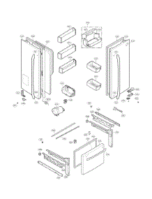 Door Parts parts for Lg Bottom-Mount Refrigerator LFX25973ST/06 from AppliancePartsPros.com