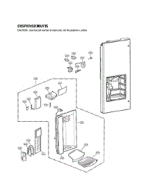 Dispenser Parts parts for Lg Bottom-Mount Refrigerator LFX25973SW/03 from AppliancePartsPros.com