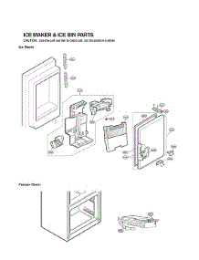Ice Maker & Ice Bin Parts parts for Lg Bottom-Mount Refrigerator LFX25973SW/03 from AppliancePartsPros.com