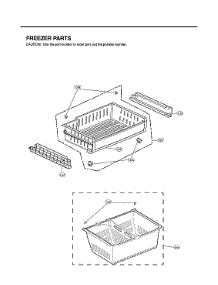 Freezer Parts parts for Lg Bottom-Mount Refrigerator LFX25973SW/04 from AppliancePartsPros.com