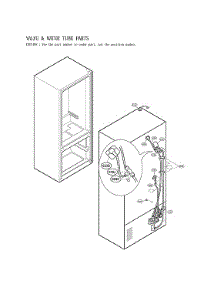 Valve & Water Tube Parts parts for Lg Bottom-Mount Refrigerator LFX25973SW/05 from AppliancePartsPros.com