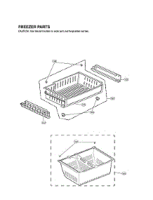 Freezer Parts parts for Lg Bottom-Mount Refrigerator LFX25974SW/03 from AppliancePartsPros.com