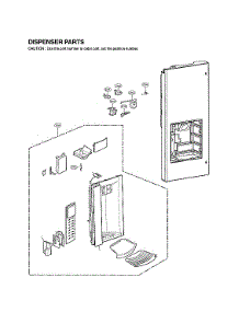 Dispenser Parts parts for Lg Bottom-Mount Refrigerator LFX25974SW/03 from AppliancePartsPros.com