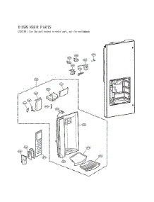 Dispenser Parts parts for Lg Bottom-Mount Refrigerator LFX25974SW/06 from AppliancePartsPros.com