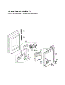 Ice Maker & Ice Bin Parts parts for Lg Bottom-Mount Refrigerator LFX25974SW/06 from AppliancePartsPros.com